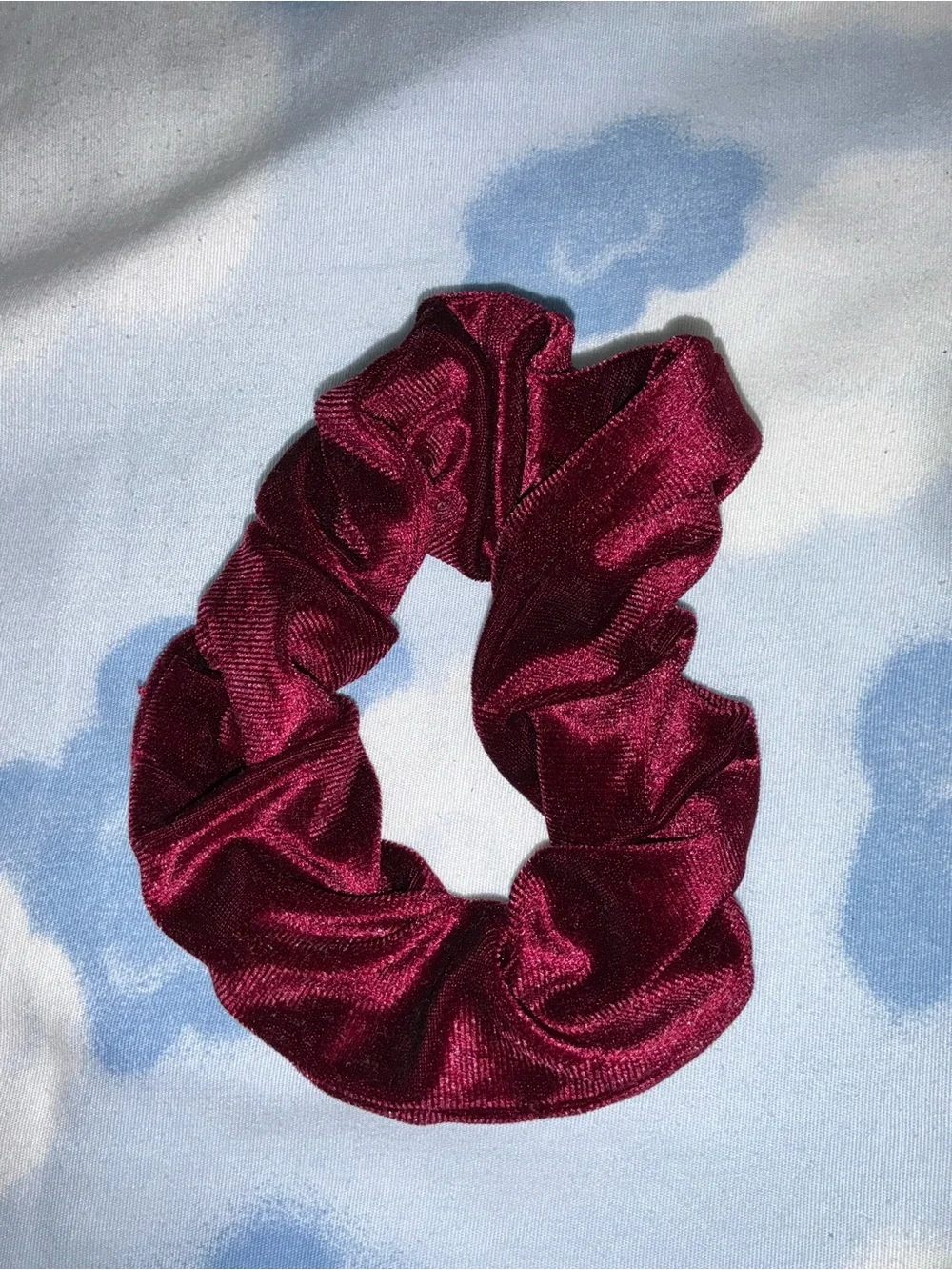 scunci Braided Wine Red Headband and Scrunchie Set